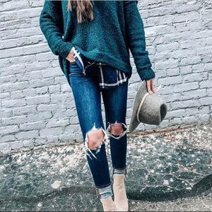 ‼️Must Go Teal knit sweater - Price Dropped